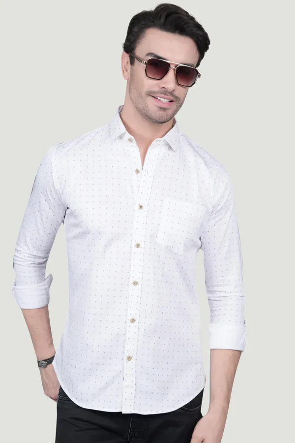 Wilhelm_White_Cotton_Printed_Shirt