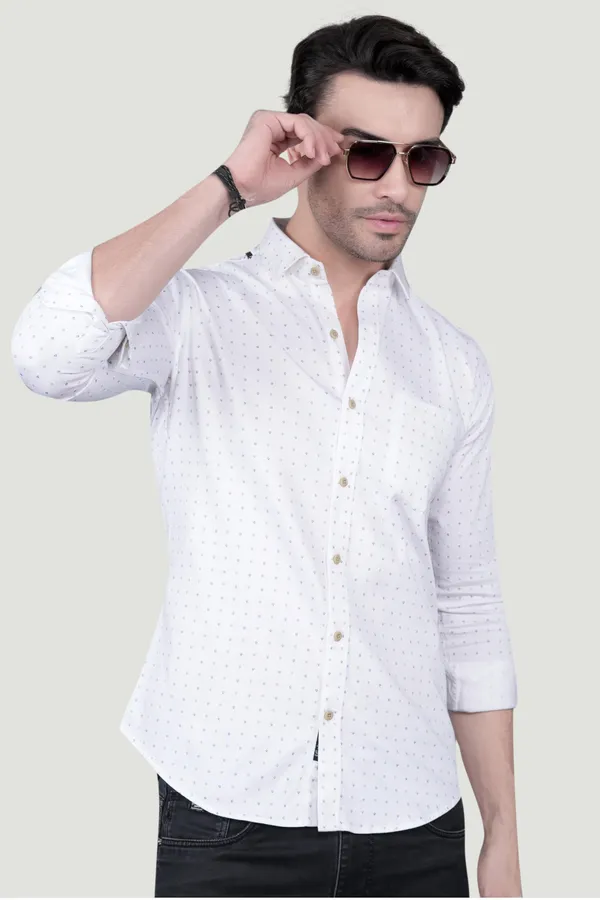 Wilhelm_White_Cotton_Printed_Shirt