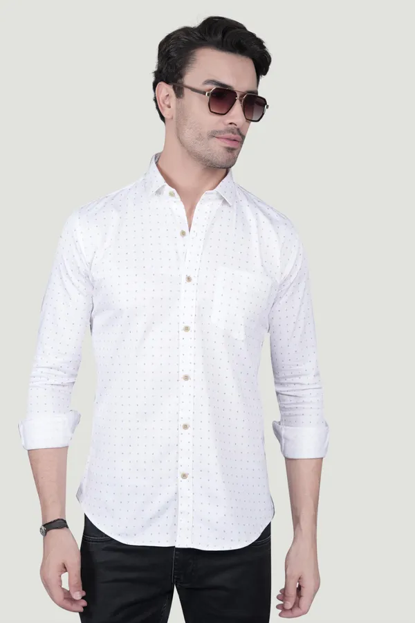 Wilhelm_White_Cotton_Printed_Shirt