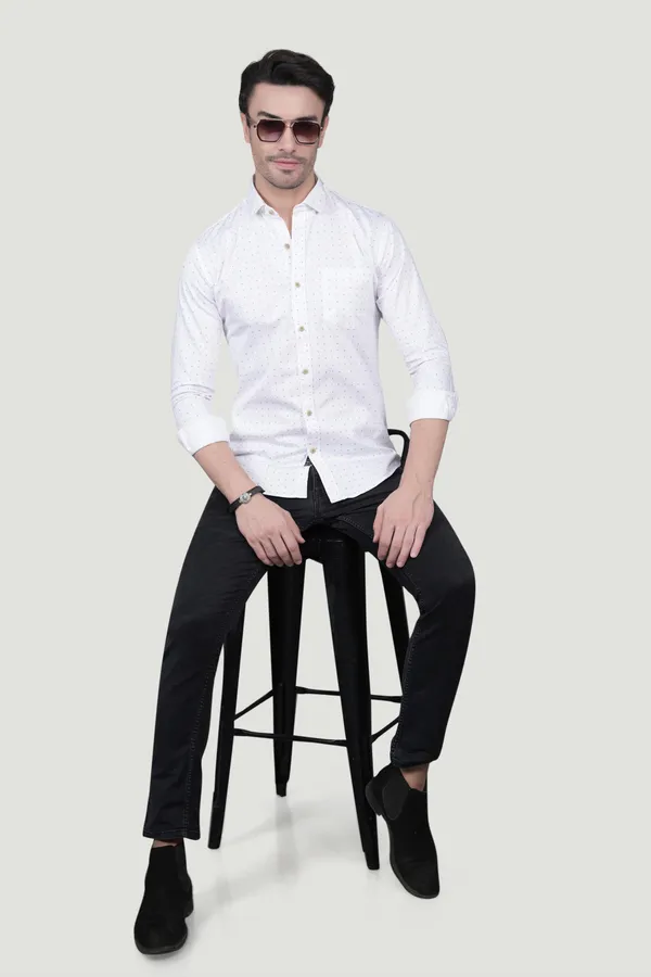 Wilhelm_White_Cotton_Printed_Shirt