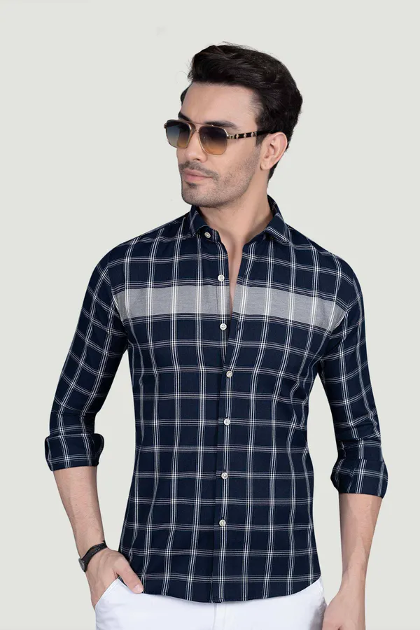 Nelson_Navy_Blue_Cotton_Checked_Shirt