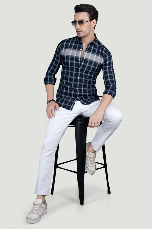 Nelson_Navy_Blue_Cotton_Checked_Shirt
