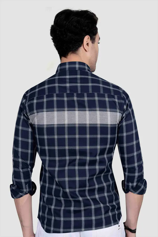 Nelson_Navy_Blue_Cotton_Checked_Shirt