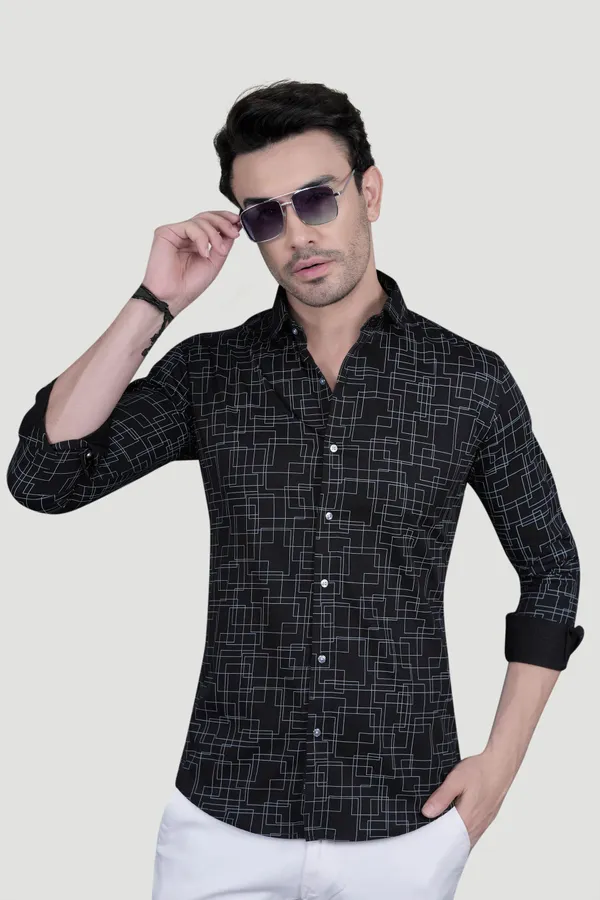 Julien_Black_Cotton_Printed_Shirt