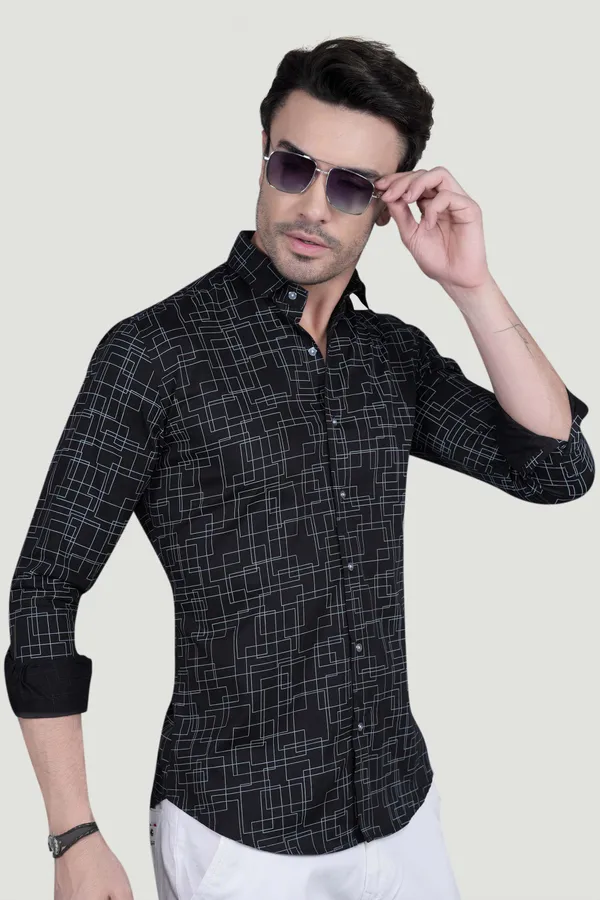 Julien_Black_Cotton_Printed_Shirt