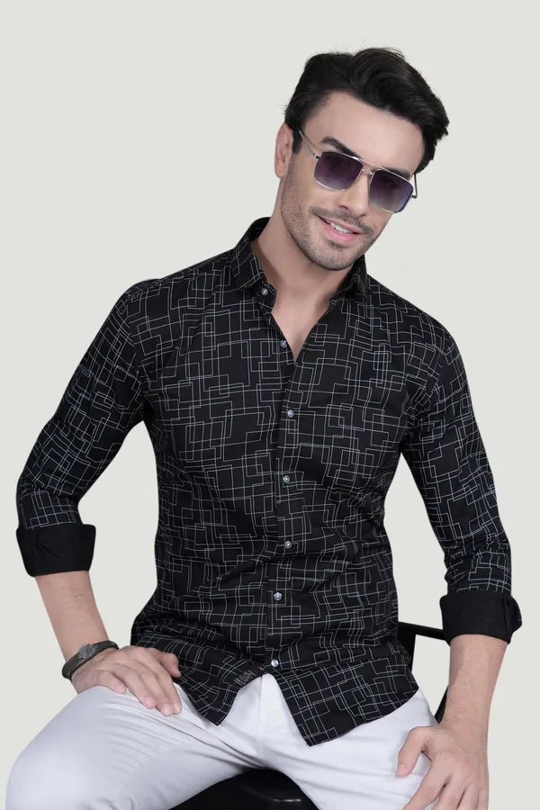Julien_Black_Cotton_Printed_Shirt