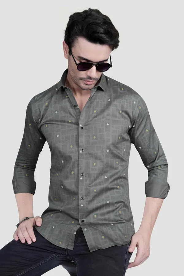 Leon_Grey_Cotton_Printed_Shirt