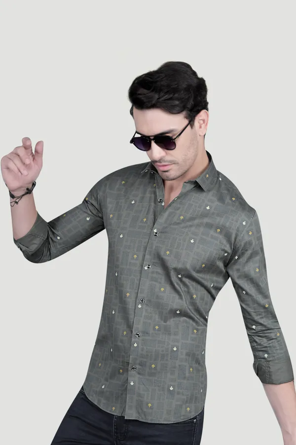 Leon_Grey_Cotton_Printed_Shirt