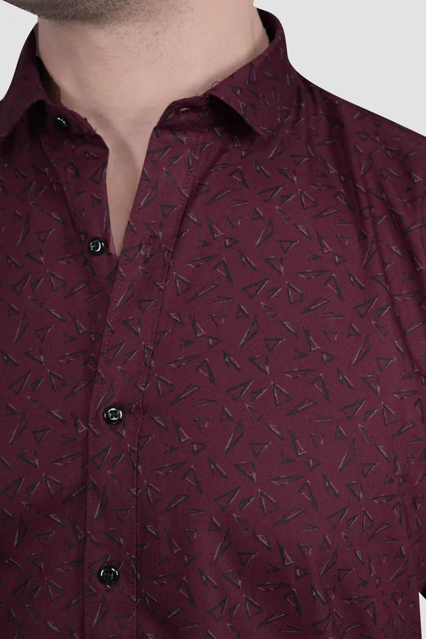 Felix_Maroon_Cotton_Printed_Shirt
