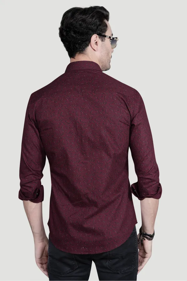 Felix_Maroon_Cotton_Printed_Shirt