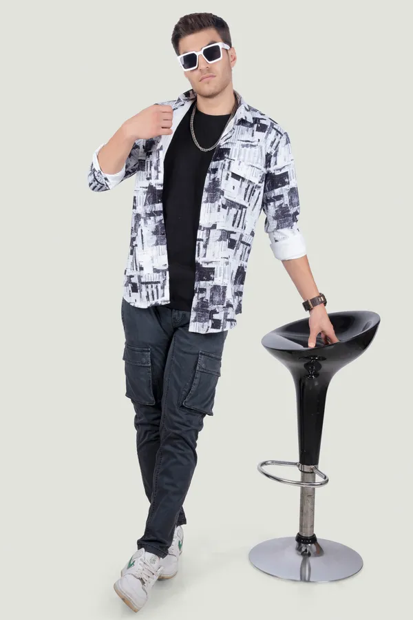 Double_Pocket_George_Blue_Abstract_Print_Full_Sleeves_Shirt