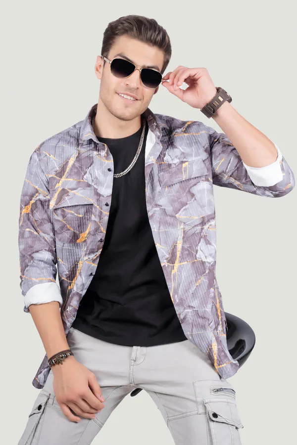 Double_Pocket_Gennaro_Brown_Abstract_Print_Full_Sleeves