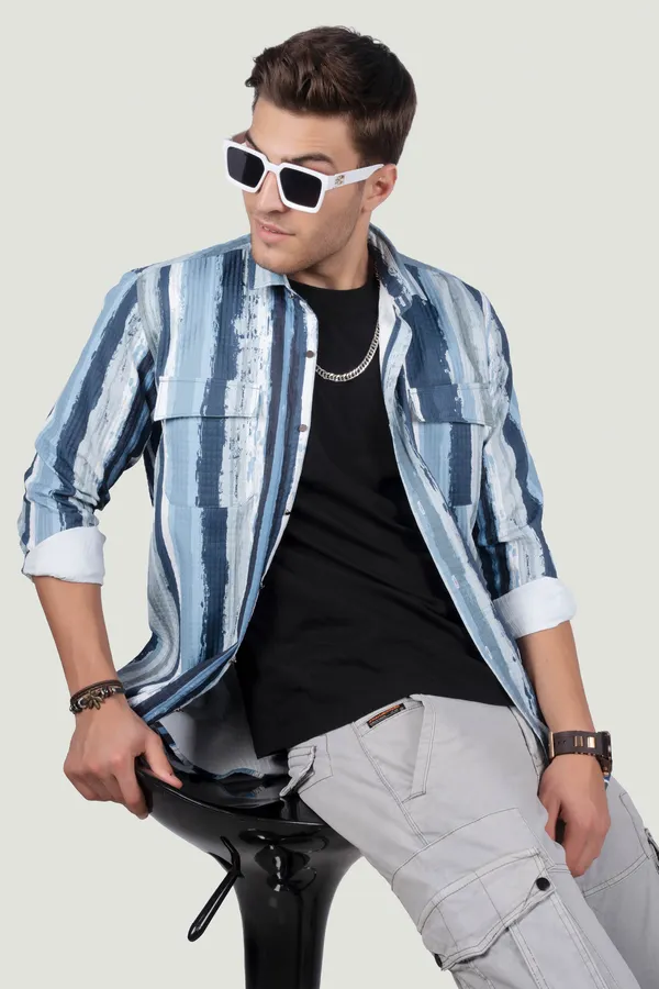 Double_Pocket_Guido_Multi_Stripes_Shirt