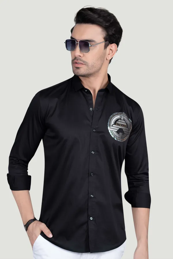 Tudor_Black_Cotton_Designer_Shirt