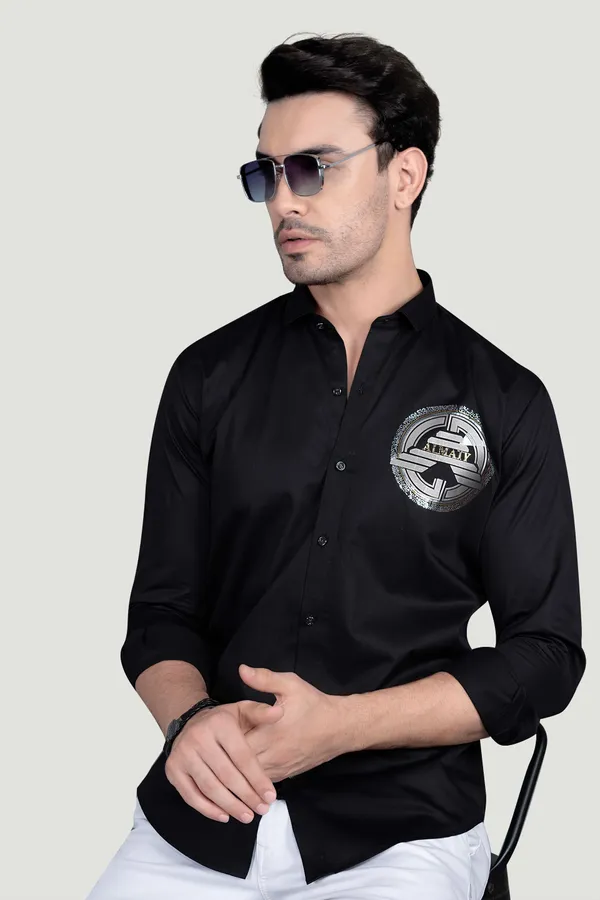 Tudor_Black_Cotton_Designer_Shirt