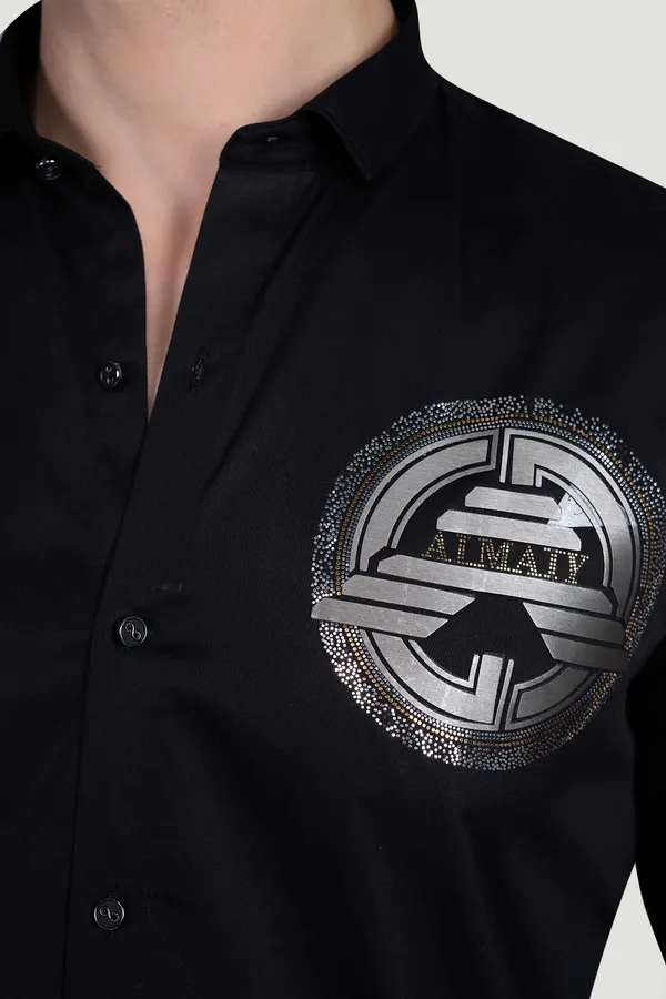 Tudor_Black_Cotton_Designer_Shirt