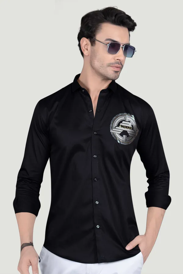 Tudor_Black_Cotton_Designer_Shirt