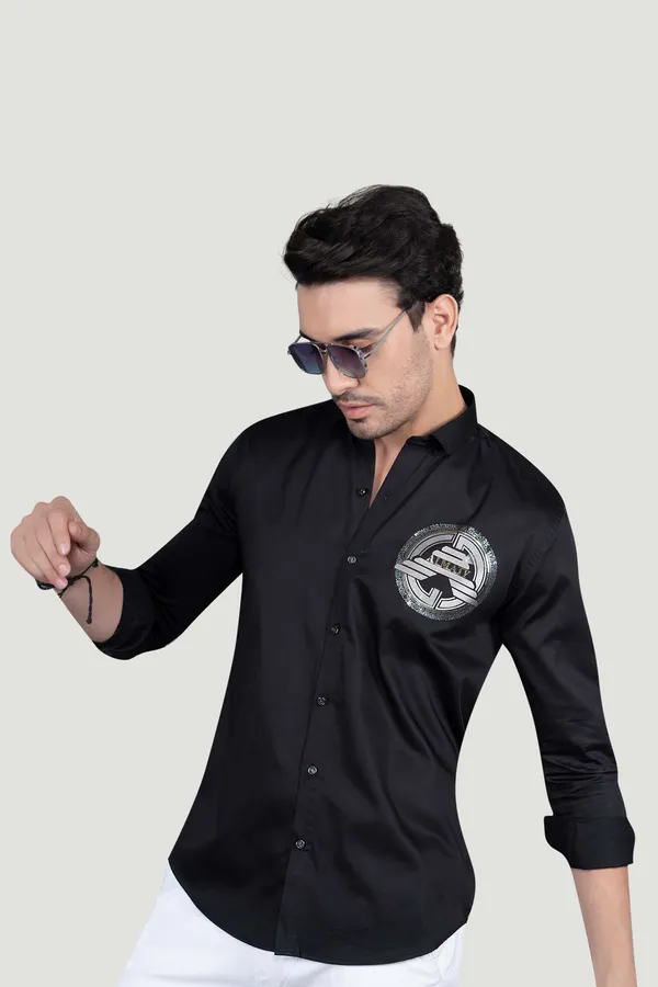 Tudor_Black_Cotton_Designer_Shirt