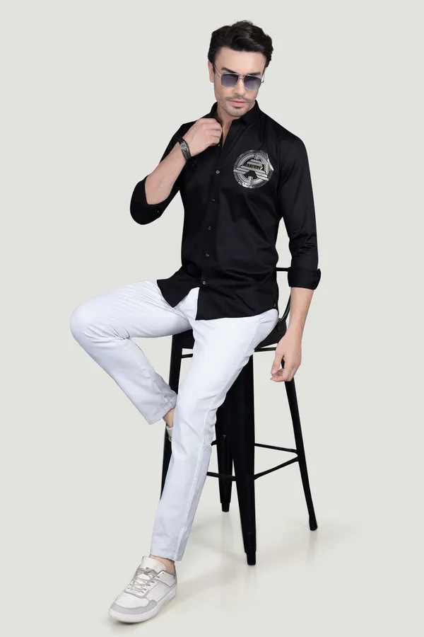 Tudor_Black_Cotton_Designer_Shirt