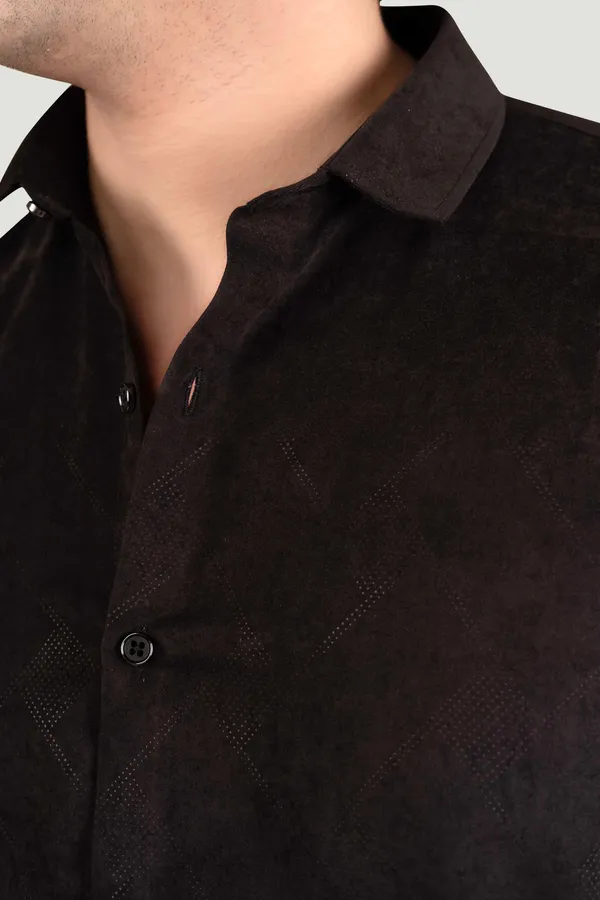 Oliver_Black_Textured_Solid_Full_Sleeves_Shirt
