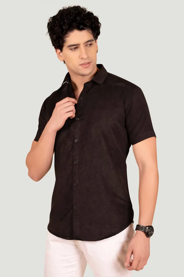 Oliver_Black_Textured_Solid_Full_Sleeves_Shirt