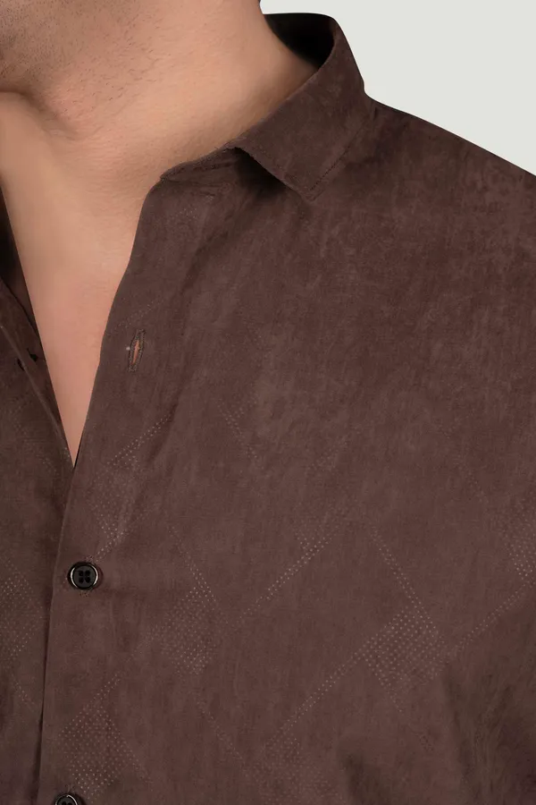 Carter_Brown_Textured_Solid_Full_Sleeves_Shirt