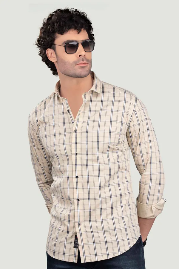 Avram_Cream_Cotton_Checks_Full_Sleeves_Shirt