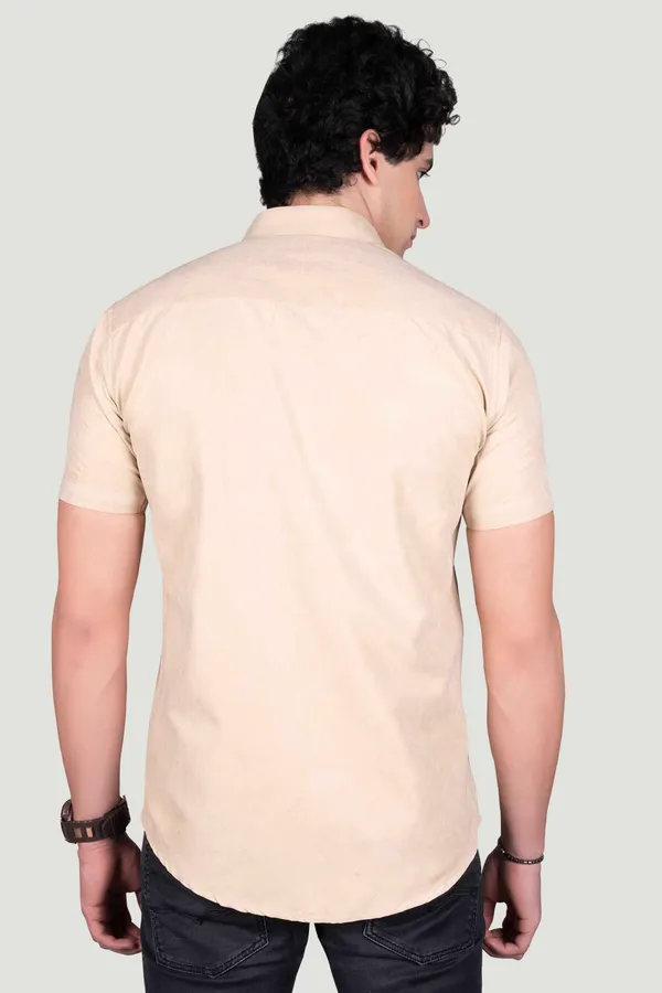 Elliot_Beige_Textured_Solid_Full_Sleeves_Shirt