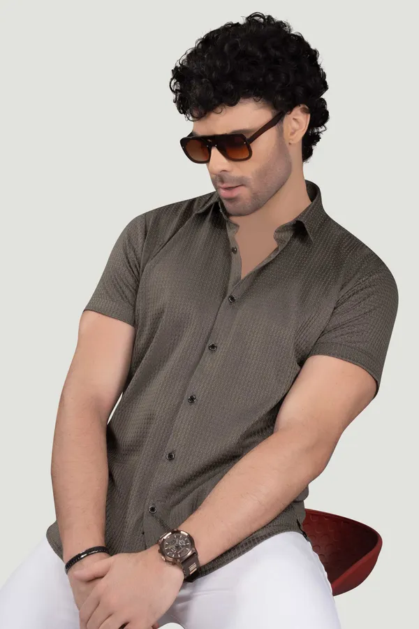 Alexander_Light_Brown_Lycra_Knitted_Full_Sleeves_Shirt