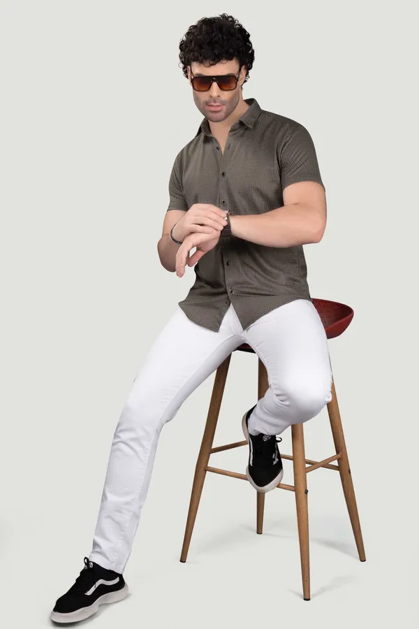 Alexander_Light_Brown_Lycra_Knitted_Full_Sleeves_Shirt