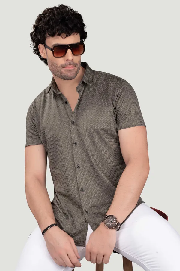 Alexander_Light_Brown_Lycra_Knitted_Full_Sleeves_Shirt