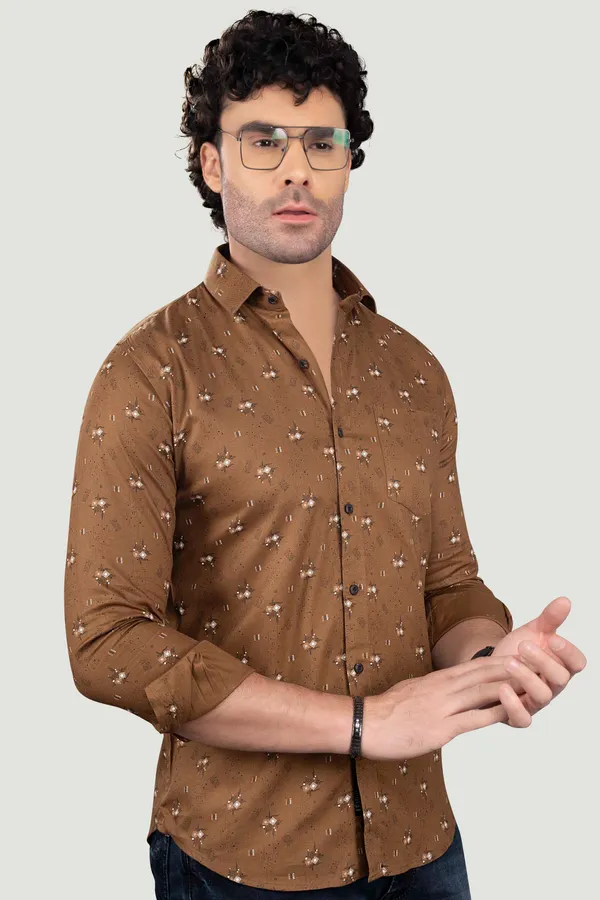 Artur_Brown_Cotton_Print_Full_Sleeves_Shirt