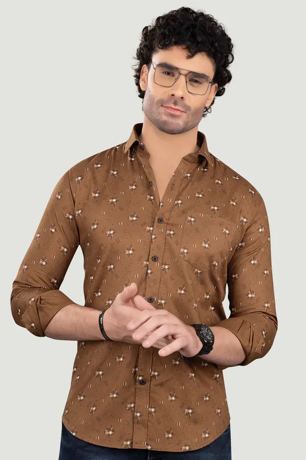 Artur_Brown_Cotton_Print_Full_Sleeves_Shirt
