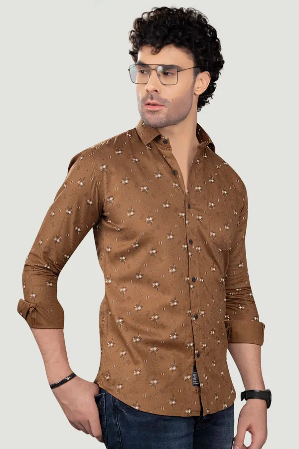 Artur_Brown_Cotton_Print_Full_Sleeves_Shirt