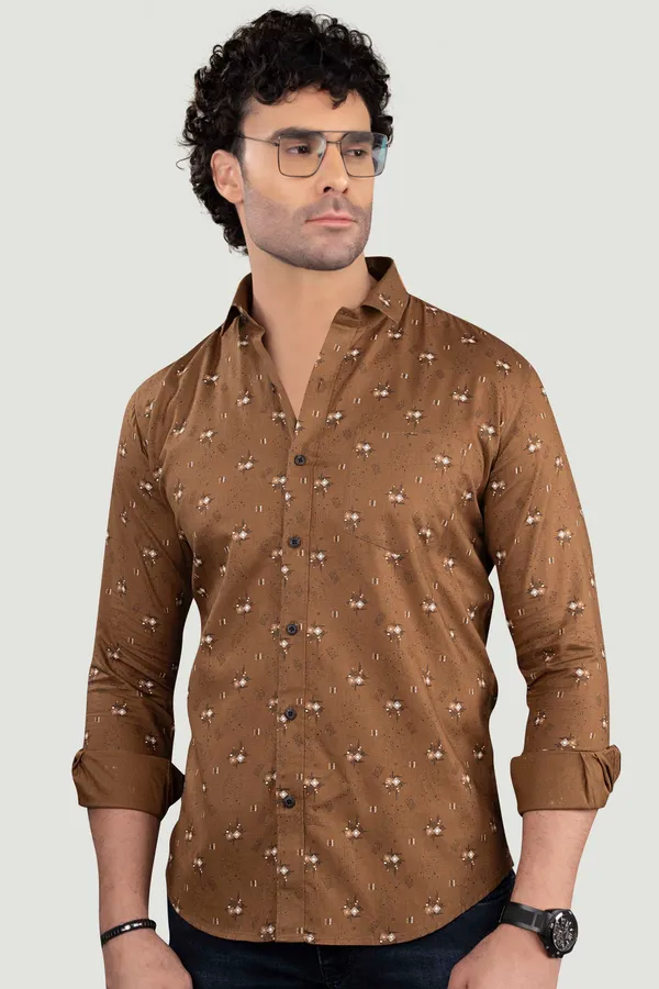 Artur_Brown_Cotton_Print_Full_Sleeves_Shirt