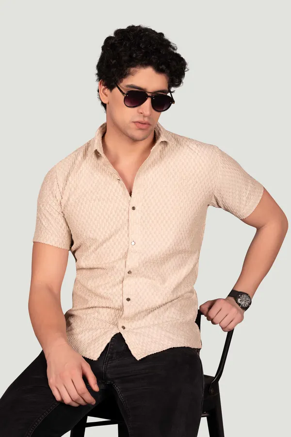 Hunter_Beige_Knitted_Full_Sleeves_Shirt