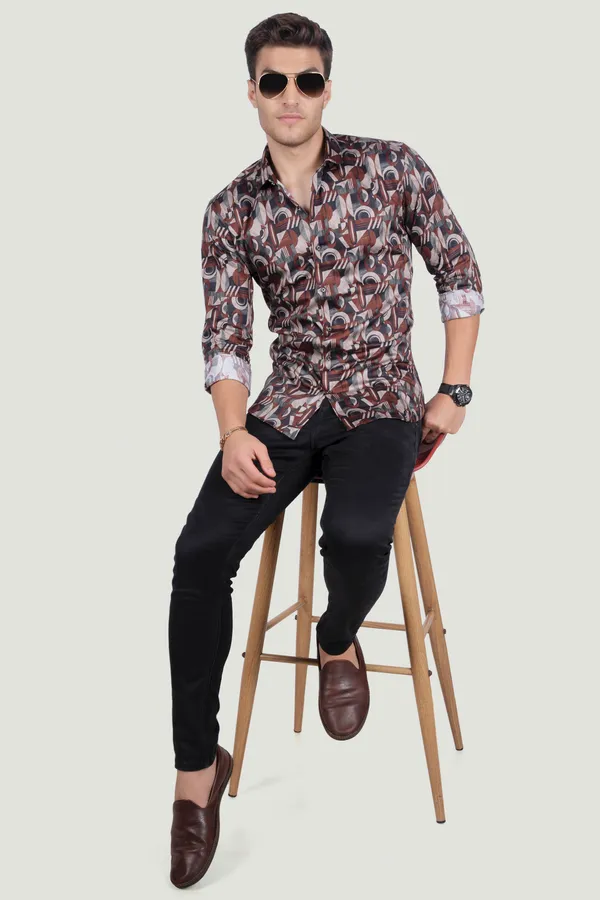 Nino_Brown_Abstract_Print_Full_Sleeves