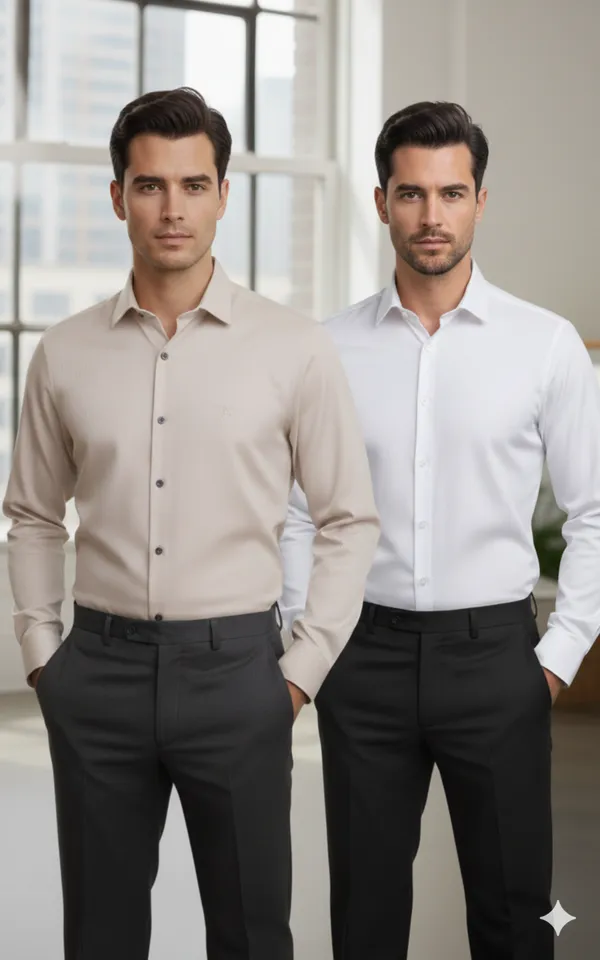 Pack_of_2_White_&_Cream_Cotton_Formal_Shirt