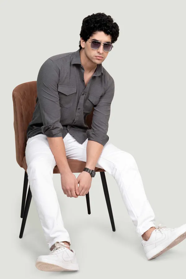 Double_Pocket_Lucas_Grey_Solid_Full_Sleeves_Shirt_for__Men