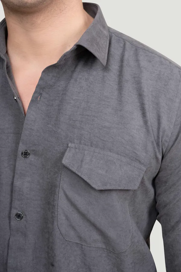 Double_Pocket_Lucas_Grey_Solid_Full_Sleeves_Shirt_for__Men
