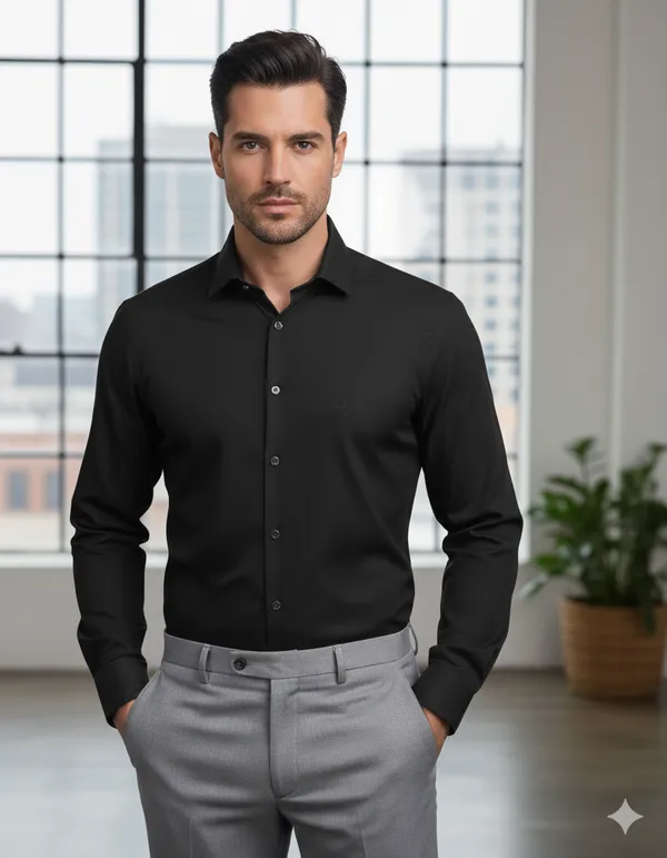 Pack_of_2_White_&_Black_Cotton_Formal_Shirt