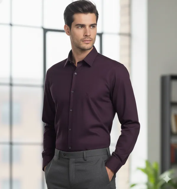 Pack_of_3_White,_Maroon,_Olive_Cotton_Formal_Shirt