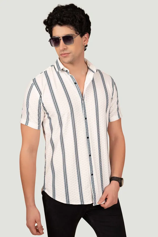 Benjamin_White_Jacquard_Stripes_Full_Sleeves_Shirt