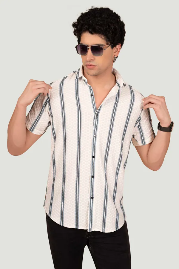 Benjamin_White_Jacquard_Stripes_Full_Sleeves_Shirt
