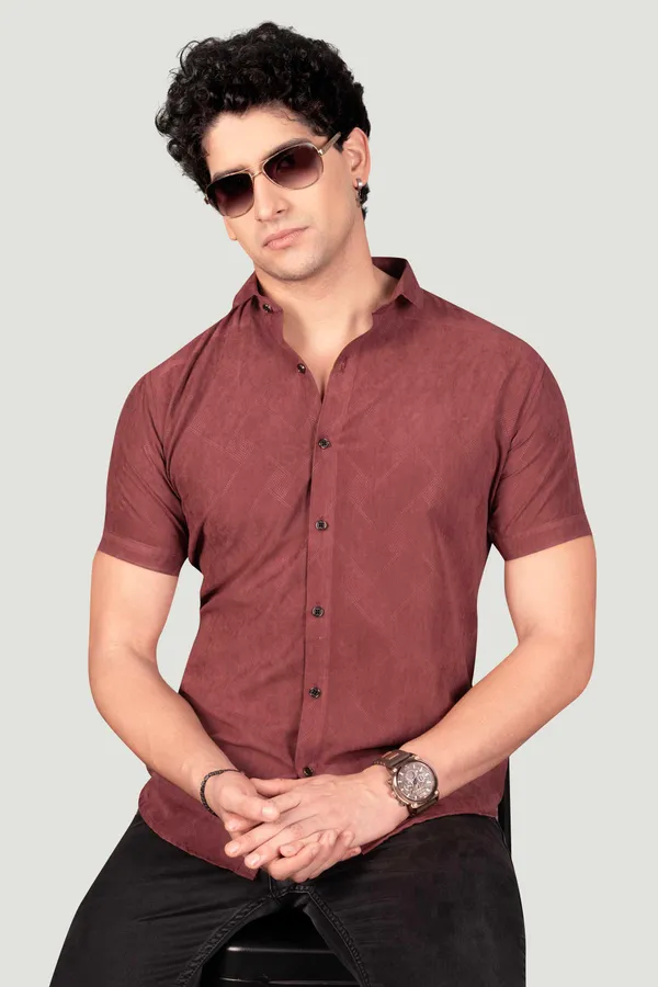 Zachary_Maroon_Textured_Solid_Full_Sleeves_Shirt