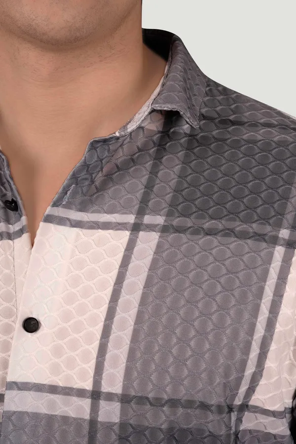 Matthew_Grey_Jacquard_Checks_Full_Sleeves_Shirt