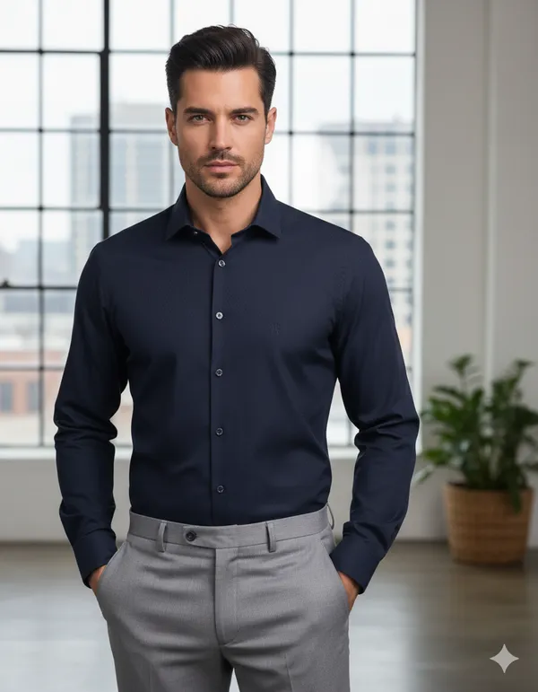 Pack_of_3_Navy,_Grey,_Cream_Cotton_Formal_Shirt