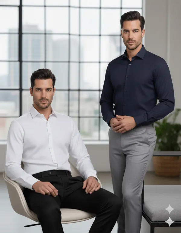 Pack_of_2_White_&_Navy_Cotton_Formal_Shirt