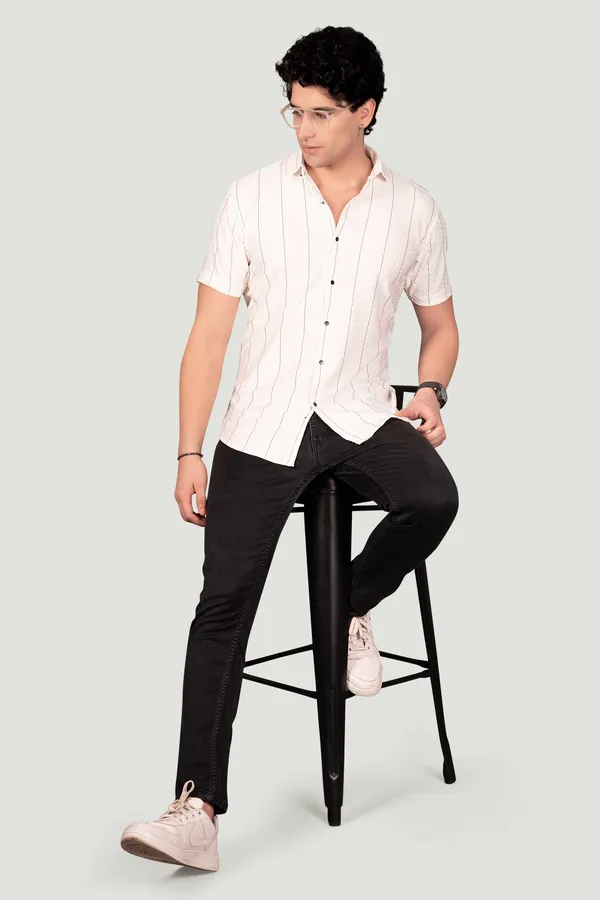 Felix_White_Jacquard_Stripes_Full_Sleeves_Shirt