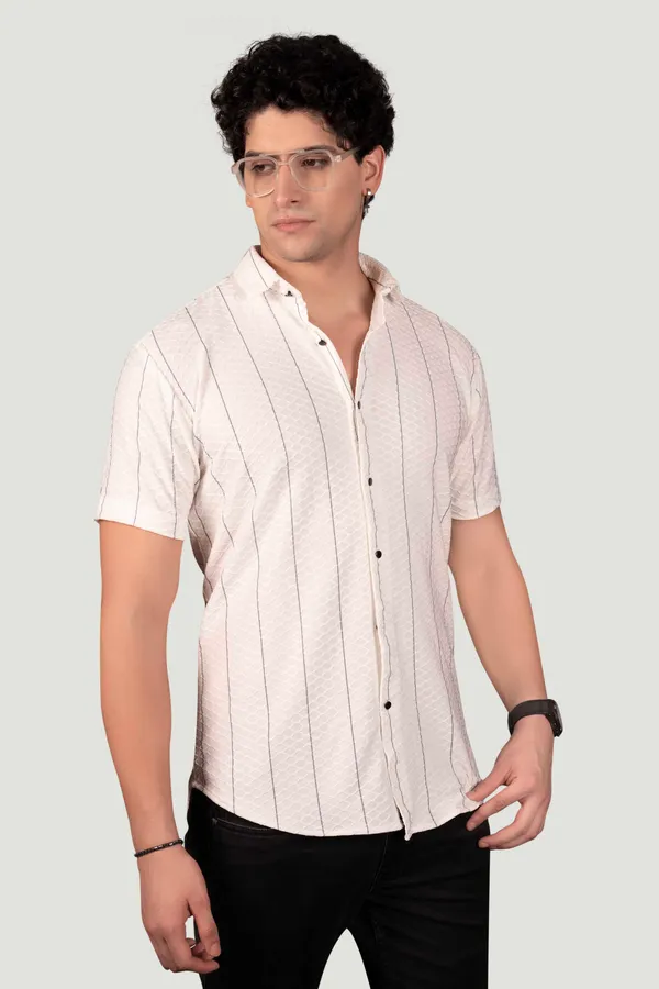Felix_White_Jacquard_Stripes_Full_Sleeves_Shirt